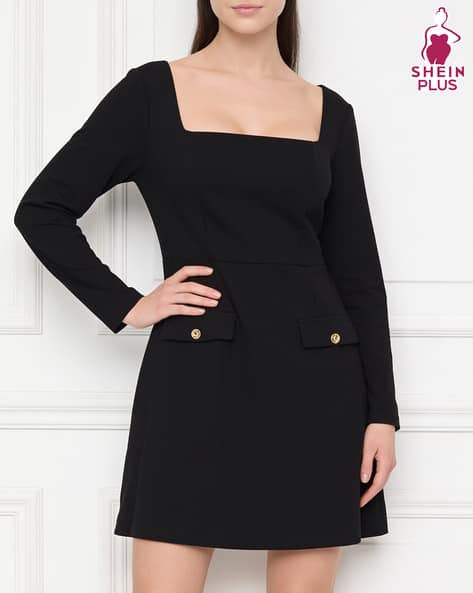 shein plus size black dress Curve black formal dresses | Fashion Curve black formal dresses