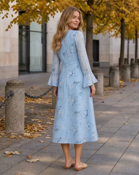 Buy Light Blue Dresses for Women by Shein Online