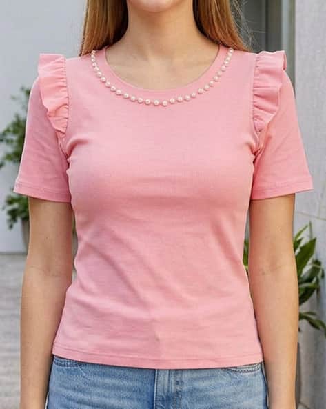 Buy Pink Tops for Women by Shein Online | sheinindia.in