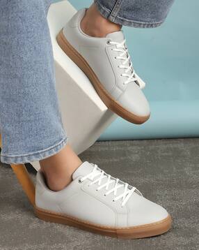 Shein Men Lace-Up Panelled Round Toe Court Sneakers-picture-28