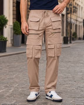 Shein Ankle Length Elasticated Drawstring Waist Cargo Pants-picture-21