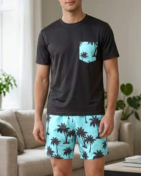 Shein Short Sleeve Crew Tshirt & Graphic Print Shorts-picture-38