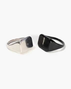 Shein Combo of 2 Men Chunky Design Cocktail Ring-picture-45