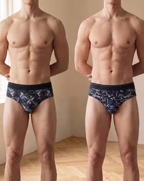 Shein Combo of 2 Abstract All Over Print Regular Briefs-picture-18