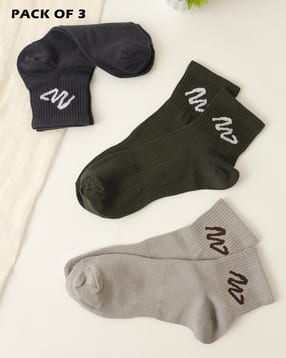 Shein Men Combo of 3 Abstract Print Everyday Socks-image-16