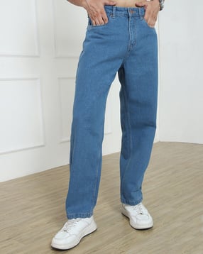 Shein Men Ankle Length Light Wash Jeans-picture-23