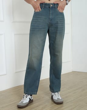 Shein Men Ankle Length Mid Wash Jeans-picture-22