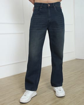 Shein Men Ankle Length Mid Wash Jeans-picture-35