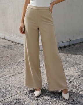 Shein Full Length Semi Elasticated Waist Palazzo-picture-33