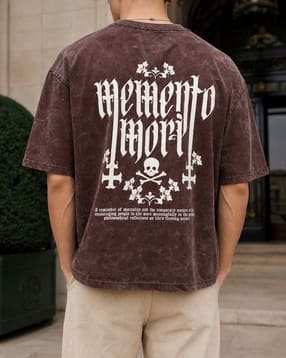 Shein Men Drop Shoulder Typographic Back Print Crew Tshirt-picture-10