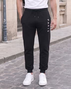 Shein Men Elasticated Drawstring Waist Typographic Print Joggers-picture-46