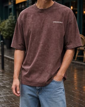 Shein Men Drop Shoulder Typographic Placement Print Crew Tshirt-picture-22
