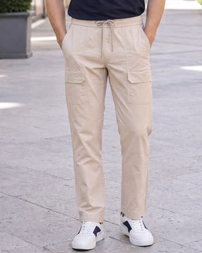 Shein Men Elasticated Drawstring Waist Panelled Pant-picture-24