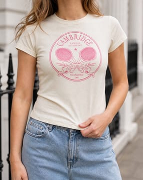 Shein Women Short Sleeve Graphic Chest Print Crew Tshirt-picture-53