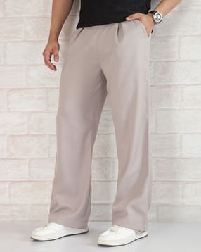 Shein Men Semi Elasticated Waist Pleated Pant With Belt-picture-32