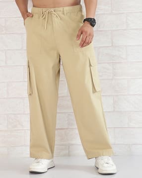Shein Men Elasticated Drawstring Waist Cargo Pants-picture-25