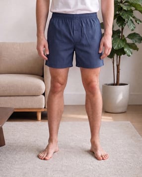 Shein Men Elasticated Waist Micro Print Boxer-picture-30