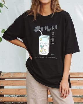 Shein Drop Shoulder Graphic Chest Print Crew Tshirt-picture-45