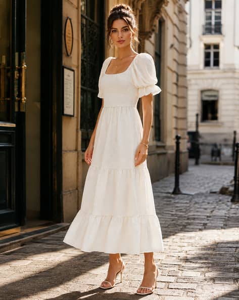 white blue dress illusion 3D Mini report: casual Color:Sea Mist (MediumSeaGreen) White Beaded Gown -