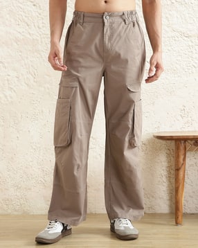 Shein Men Semi Elasticated Waist Panelled Cargo Pant-picture-46