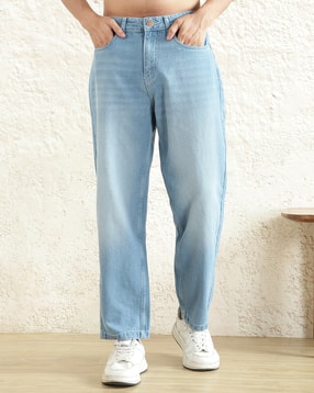 Shein Men Ankle Length Mid Wash Jeans-picture-24