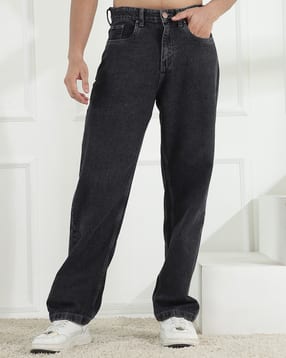 Shein Men Full Length Stone Wash Jeans-picture-17