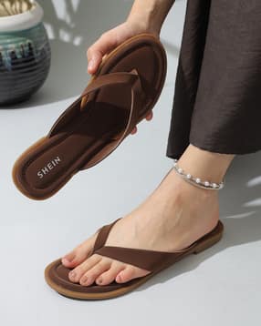 Shein Women Open Toe Slip-On Styling Thong Sandals-picture-19