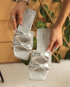 Shein Women Multi Strap Bow Design Slip On Flat Sandals-picture-11