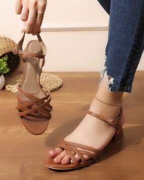 Shein Women Open Toe Slingback Style Block Heel Sandals-picture-17