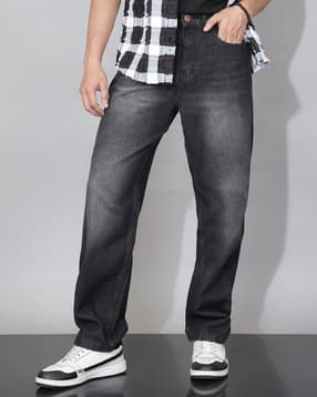 Shein Men Full Length Mid Wash Jeans-picture-24