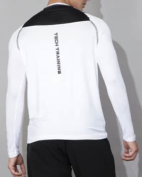 Shein Men Full Sleeve Typographic Back Print Crew Tshirt-picture-50