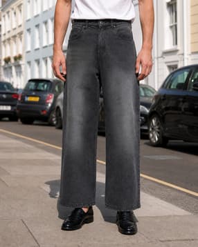 Shein Men Full Length Mid Wash Jeans-picture-19