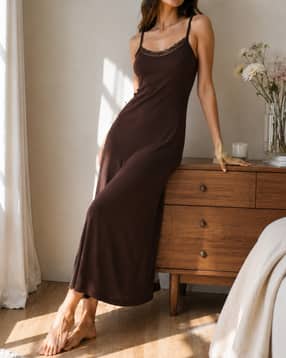 Shein Women Adjustable Spaghetti Strap Lace Trim Nighty-picture-11