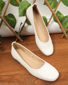 Shein Women Perforated Sole Textured Slip-On Pumps-image-3