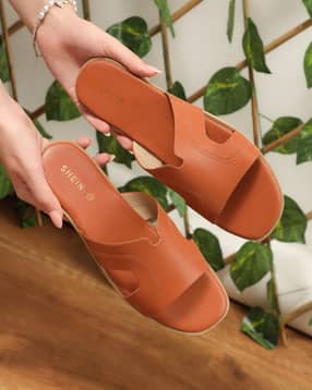 Shein Women Open Toe Cut Out Strap Detail Slip-On Sandal-picture-16