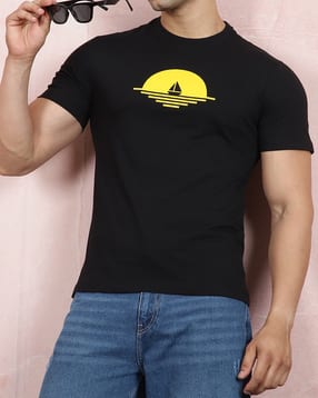 Shein Men Short Sleeve Graphic Chest Print Crew Tshirt-picture-18