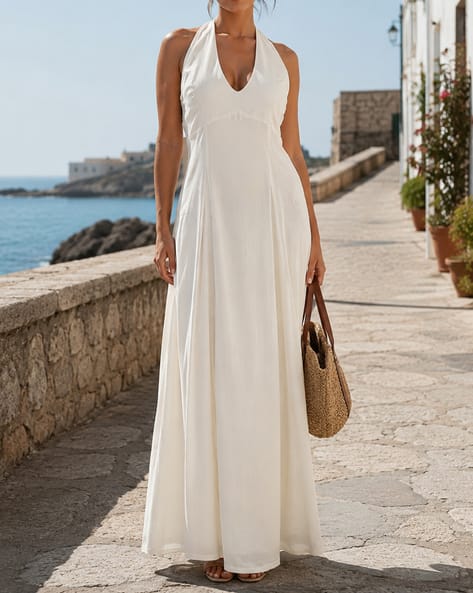 shein white beach dress Dresses loafers