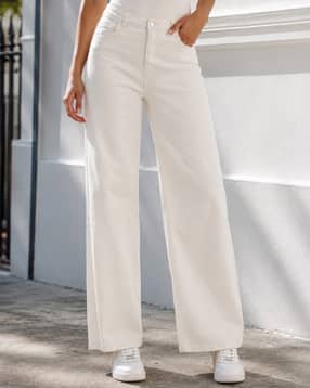 Shein Women Full Length Light Wash Jeans-image-25