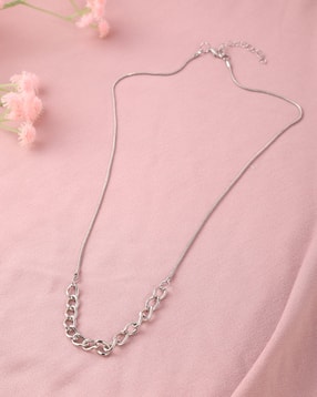 Shein Men Silver Interlock Chain Design Classic Chain-picture-44