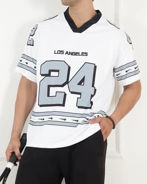 Shein Men Extended Sleeve Numeric Front Print Tshirt-picture-15