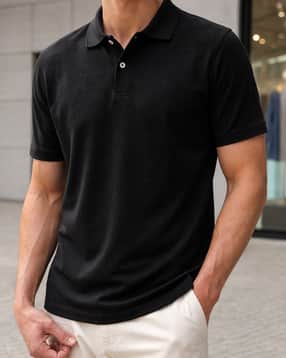 Shein Men Medium Length Short Sleeve Polo Tshirt-picture-34