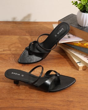 Shein Women Pointed Toe Multi Strap Kitten Heels Sandals-image-20