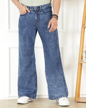 Shein Men Full Length Stone Wash Jeans-picture-41
