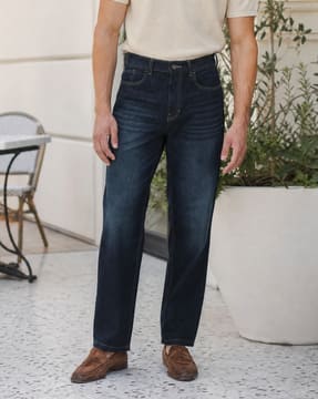 Shein Shein Men Full Length Mid Wash Jeans