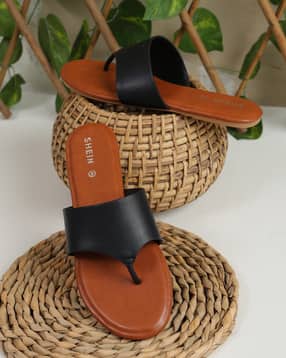 Shein Women Open Toe Slip-On Styling Thong Sandals-picture-18