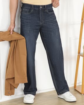 Shein Men Full Length Mid Wash Jeans-picture-15