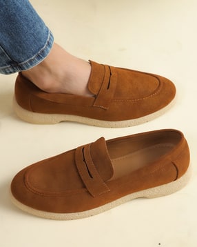 Shein Men Almond Toe Slip-On Heeled Loafers-picture-22