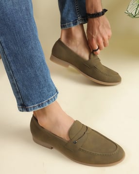 Shein Men Almond Toe Slip-On Heeled Loafers-picture-17