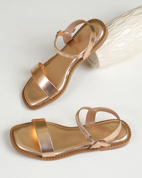 Shein Women Open Toe Buckle Fastening Sling Back Sandal-picture-39