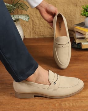 Shein Men Almond Toe Slip-On Heeled Loafers-picture-25